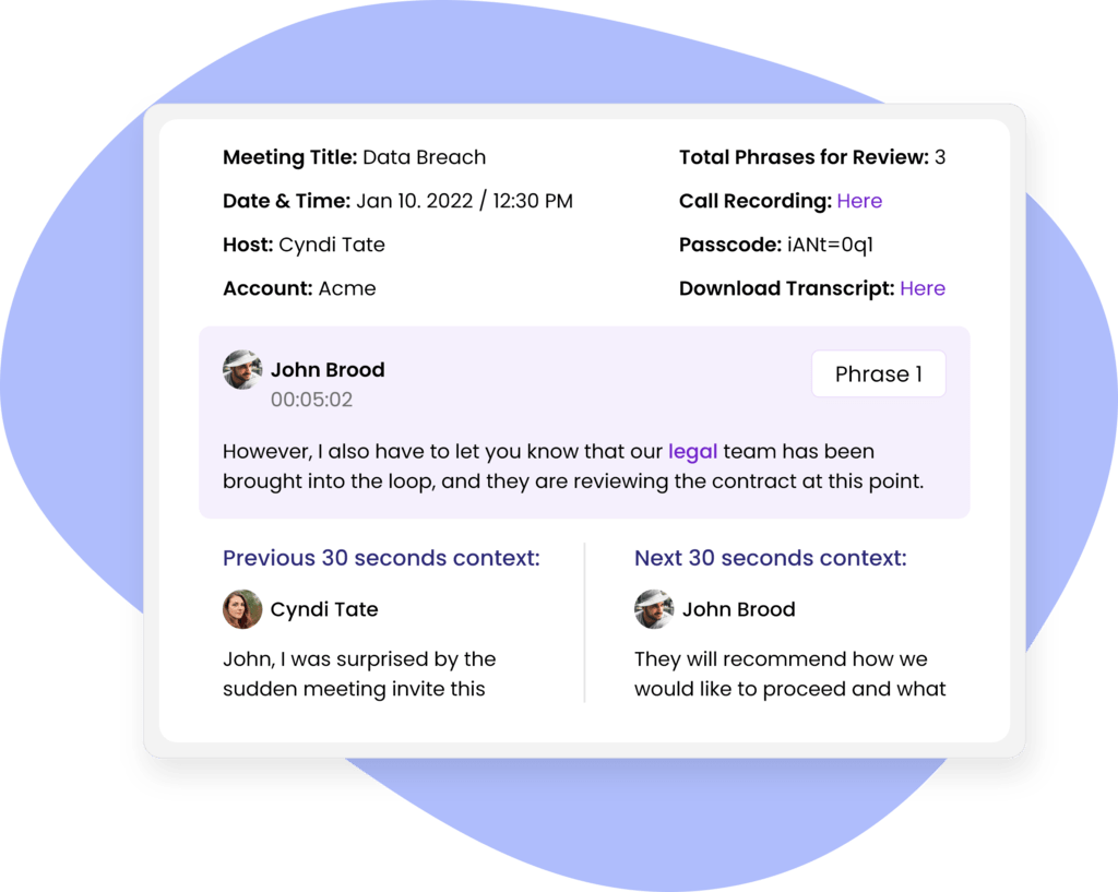 call intelligence insights